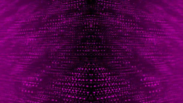 Анімовані Рожевий Колір Абстрактний Футуристичний Кіберпростір Технології Фону Фон Науковими — стокове відео