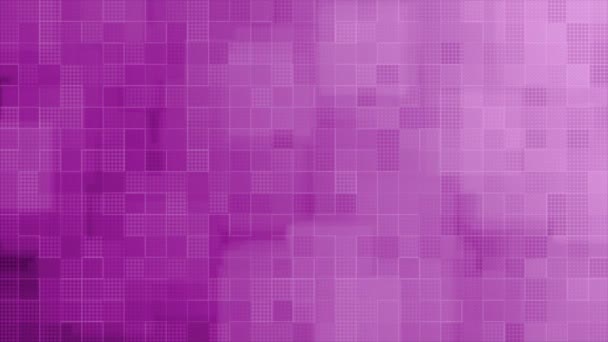 Animado Pink Quadrado Caixa Padrão Mosaico Azulejo Fundo Fundo Simples — Vídeo de Stock