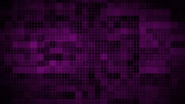 Анімовані Темно Рожеві Абстрактні Геометричні Фігури Технології Фону Технологія Текстури — стокове відео
