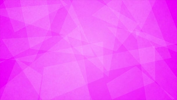 Animowany Różowy Kolor Niski Poli Geometryczne Kształty Minimalne Tło Papier — Wideo stockowe