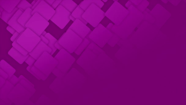 Анімовані Простий Стильний Рух Рожеві Квадрати Наполовину Градієнт Мінімальний Рожевий — стокове відео