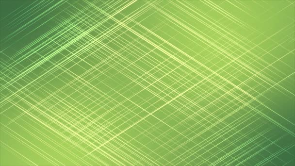 Animated Cool Criss Cross Green Gray Lines Moving Elegant Background — Stock Video