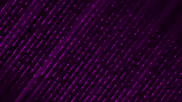 Animierte Elegant Pink Nahtlose Diagonale Linien Mit Glühenden Partikeln Einfachen — Stockvideo