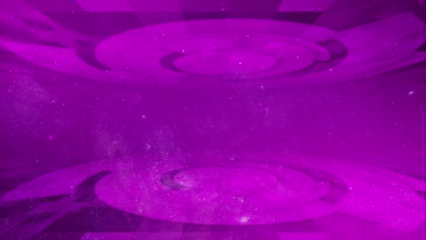 アニメーション3D抽象技術未来コンセプトの背景 3Dサークルコンセプト ピンク色の背景 — ストック動画