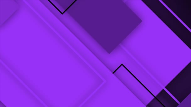 动画紫色对角线移动矩形盒专业背景 — 图库视频影像
