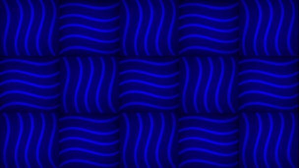 빛나는 줄무늬와 애니메이션 디지털 — 비디오