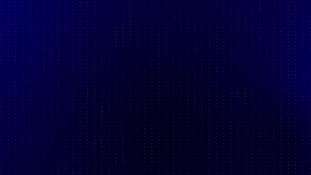 Animated Appearing Disappearing Random Dots Grid Abstract Technology Dark Blue — Stock Video