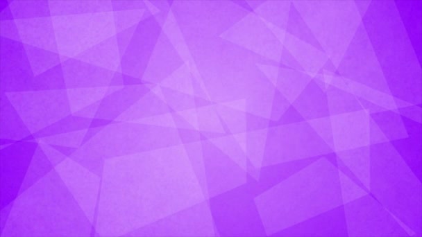 Animowany Fioletowy Kolor Niski Poli Geometryczne Kształty Minimalne Tło Papier — Wideo stockowe