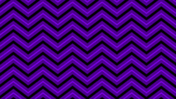 Animado Púrpura Simple Patrón Zig Zag Fondo Sin Costuras Moviéndose — Vídeo de stock