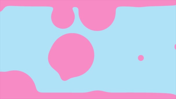 Анімовані Рожевий Синій Кольори Плаваюча Рідина Рухається Догори Дригом Мінімальний — стокове відео