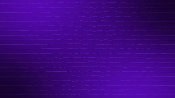 Κινούμενα Abstract Purple Χρώμα Οριζόντιες Κυματιστές Γραμμές Που Κινούνται Μαύρο — Αρχείο Βίντεο