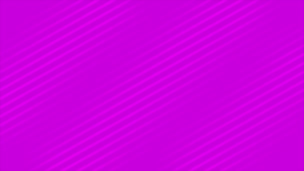 Animado Líneas Diagonales Simples Elegantes Fondo Rosa — Vídeos de Stock