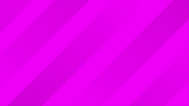 Strisce Diagonali Colore Rosa Moderno Animato Con Puntini Circolari Sfondo — Video Stock