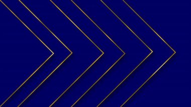 Animasyon Soyut Üçgen şekilleri altın çizgili, altın çizgiler Lüks arka plan