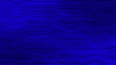 Canlandırılmış Soyut Mavi renk yatay dalgalı çizgiler arka plan, yatay çizgiler en az arkaplan