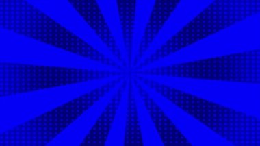 Canlandırılmış Modern karikatür tarzı merkezi yoğunlaştırılmış dönüşümlü çizgiler Mavi fütüristik arkaplan