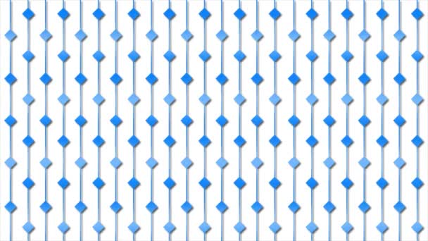 Animované Royal Modrá Barva Diamond Tvar Vzor Jednoduché Pozadí Jednoduché — Stock video