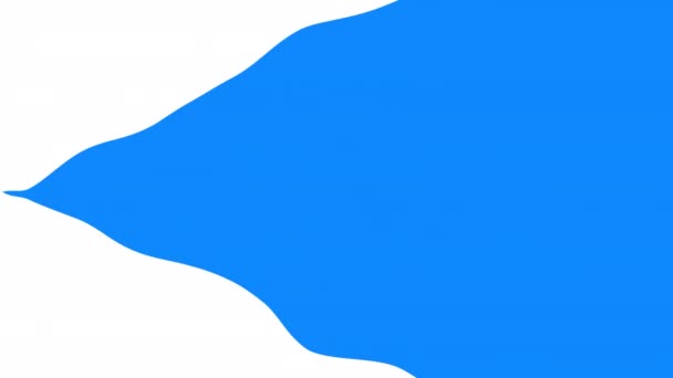 动画皇家蓝白双音波浪形图案简朴的背景 — 图库视频影像