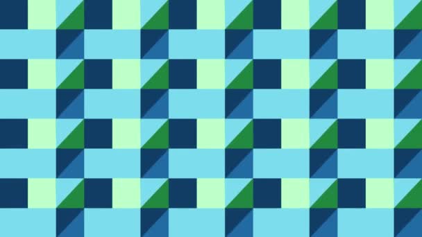 Geanimeerde Kleurrijke Naadloze Patroon Met Abstracte Verschillende Geometrische Vormen Achtergrond — Stockvideo