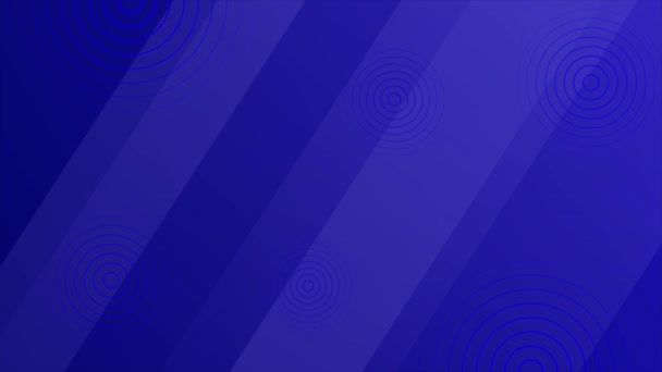Анімований Темно Синій Абстрактний Геометричний Прямокутник Формує Мінімальний Фон Прямокутник — стокове відео
