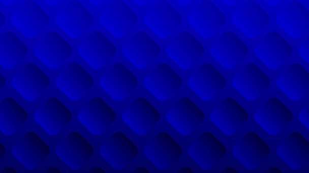 Animado Dualtone Azul Negro Formas Geométricas Cuadradas Fondo Mínimo — Vídeos de Stock