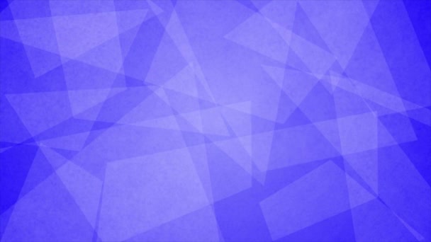 Κινούμενα Μπλε Χρώμα Χαμηλό Πολυ Γεωμετρικά Σχήματα Ελάχιστο Φόντο Βούτυρο — Αρχείο Βίντεο