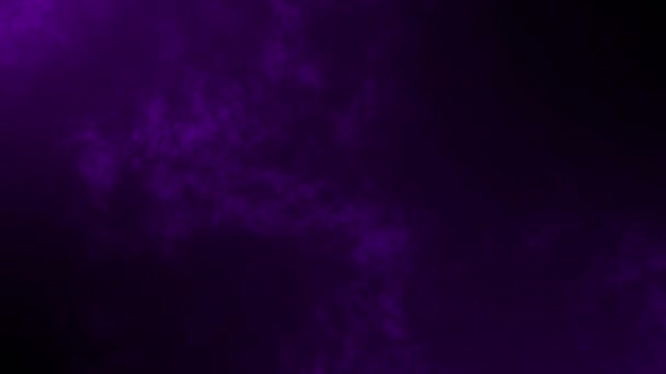 Animowane Ciemne Błyszczące Błyszczące Fioletowe Tle Chmury Dymu Proste Profesjonalne — Wideo stockowe