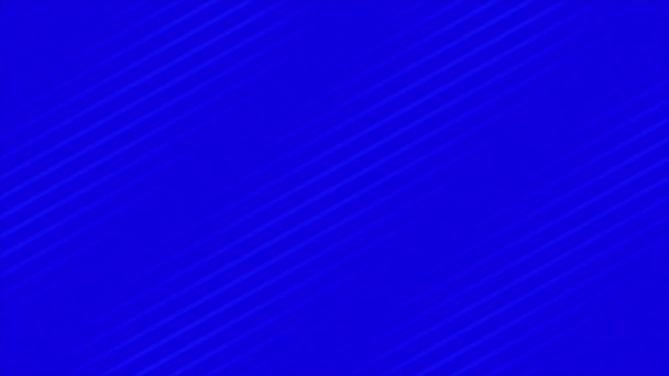 Linhas Diagonais Animadas Simples Elegante Fundo Azul — Vídeo de Stock