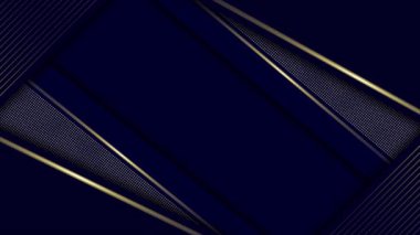 Canlandırılmış Basit ve modern altın çizgiler Mavi arkaplan, minimal arkaplan