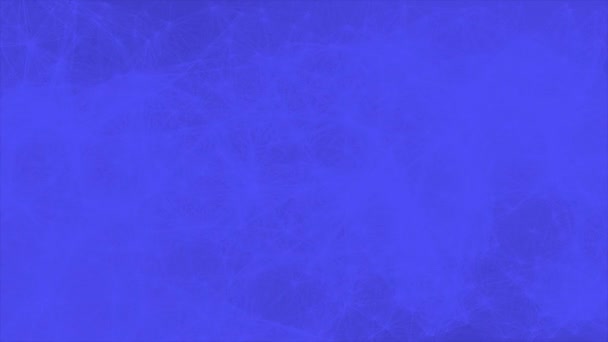 Animasyon Mavi Pleksus Soyut Dijital Bağlantı Hareketli Noktalar Çizgiler Örgüsü — Stok video