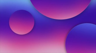 Canlandırılmış Çokrenkli dairesel element gradyan arkaplanı