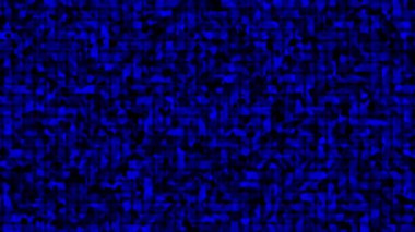 Canlandırılmış Siyah ve Mavi hareketli mozaik mozaik desen arkaplanı