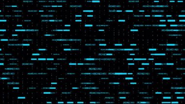 Canlandırılmış kraliyet mavisi siber punk 3 boyutlu teknoloji ve veri arkaplanı