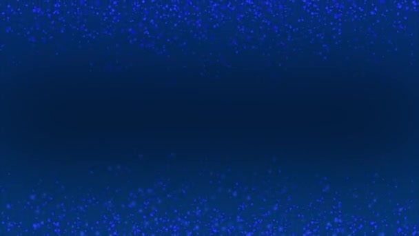 Animierte Emission Königsblauer Farbe Staubpartikel Hintergrund — Stockvideo