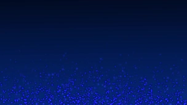 Animierte Königsblaue Farbe Staubpartikel Hintergrund — Stockvideo