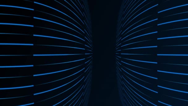 アニメーションロイヤルブルーカラーシームレスループ輝くラインの背景 — ストック動画