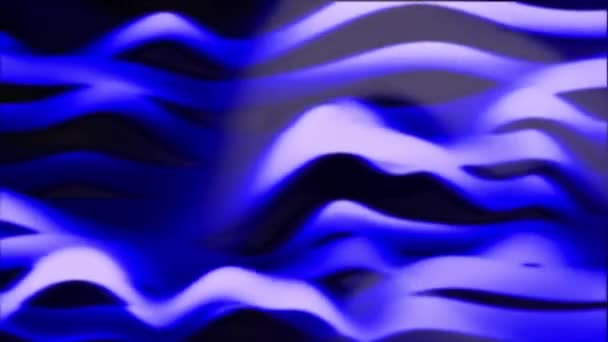 Animierte Blaue Farbe Wackelnde Streifen Verschwommenen Hintergrund — Stockvideo