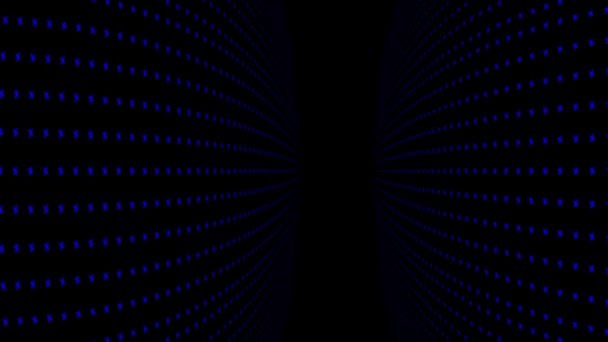 Animatie Blauwe Kleur Naadloze Looping Roterende Element Achtergrond — Stockvideo