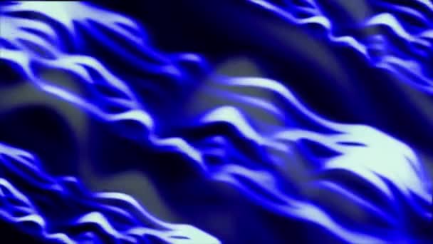 Strisce Ondulate Diagonali Colore Blu Animato Sfondo Sfocato — Video Stock