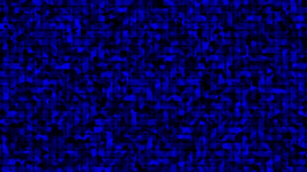 Animated Zwarte Blauwe Bewegende Mozaïek Tegel Patroon Achtergrond — Stockvideo