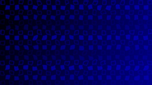 Animierte Blaue Farbe Waving Square Muster Hintergrund — Stockvideo