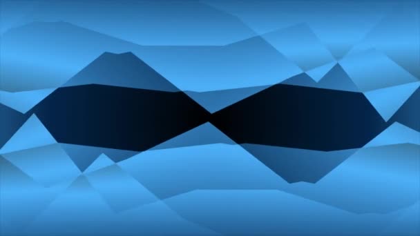 动画皇家蓝色波浪图案背景 移动形状背景 — 图库视频影像