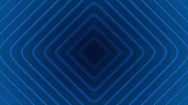 Geanimeerde Koninklijke Blauwe Kleur Vierkant Herhalen Patroon Eenvoudige Achtergrond — Stockvideo