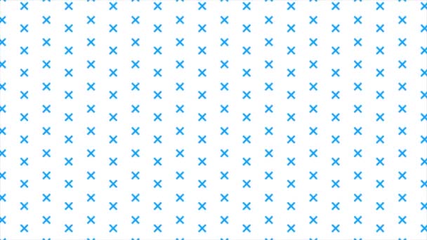 Animierte Königsblaue Farbe Rotierenden Zeichen Muster Hintergrund — Stockvideo