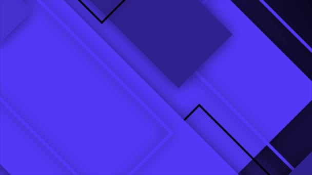 Fondo Profesional Caja Rectangular Móvil Diagonal Color Azul Animado — Vídeos de Stock