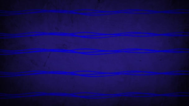 Geanimeerd Abstracte Vloeiende Vloeibare Golven Patroon Van Strips Golven Van — Stockvideo