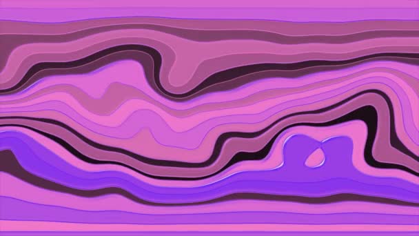 カラフルなグラデーション光沢のある催眠波抽象パターンの背景 抽象的な背景をアニメーション化 — ストック動画