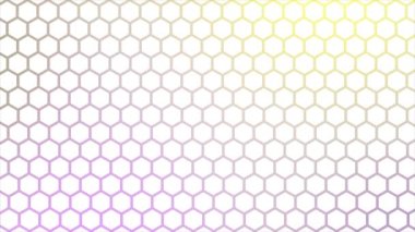 Animasyon Gelecek Renkli Yüzey Altıgenleri fayansları. Moda basit ve minimal geometrik altıgen arkaplan
