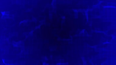 Noktaları ve çizgileri birleştiren animasyon Mavi renk ağı fütüristik teknoloji arka planı