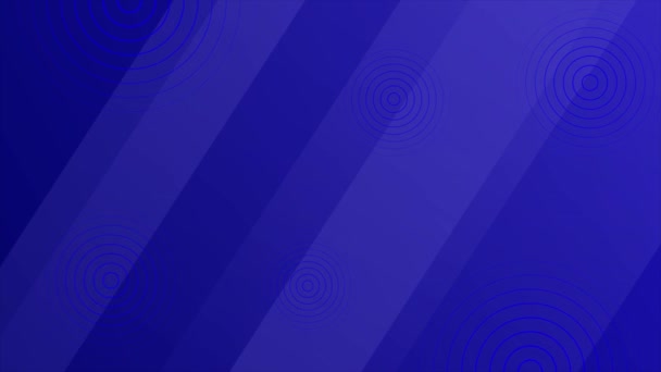 Animado Azul Oscuro Abstracto Geométrico Rectángulo Formas Mínimo Fondo Rectángulo — Vídeos de Stock